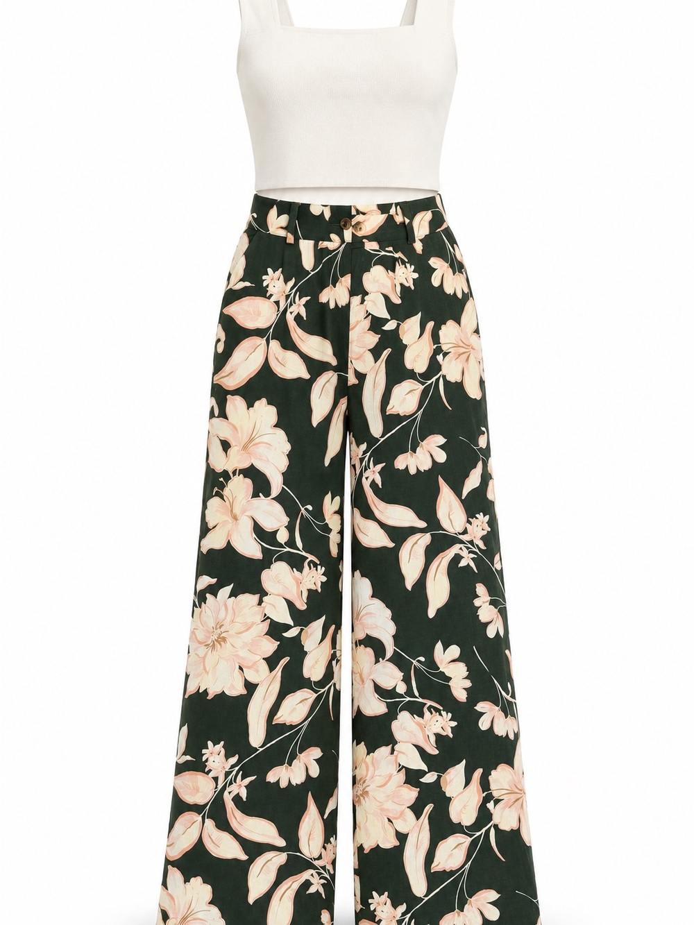 House of Harlow 1960 Ivory Knit Cross Back Crop Top Medium